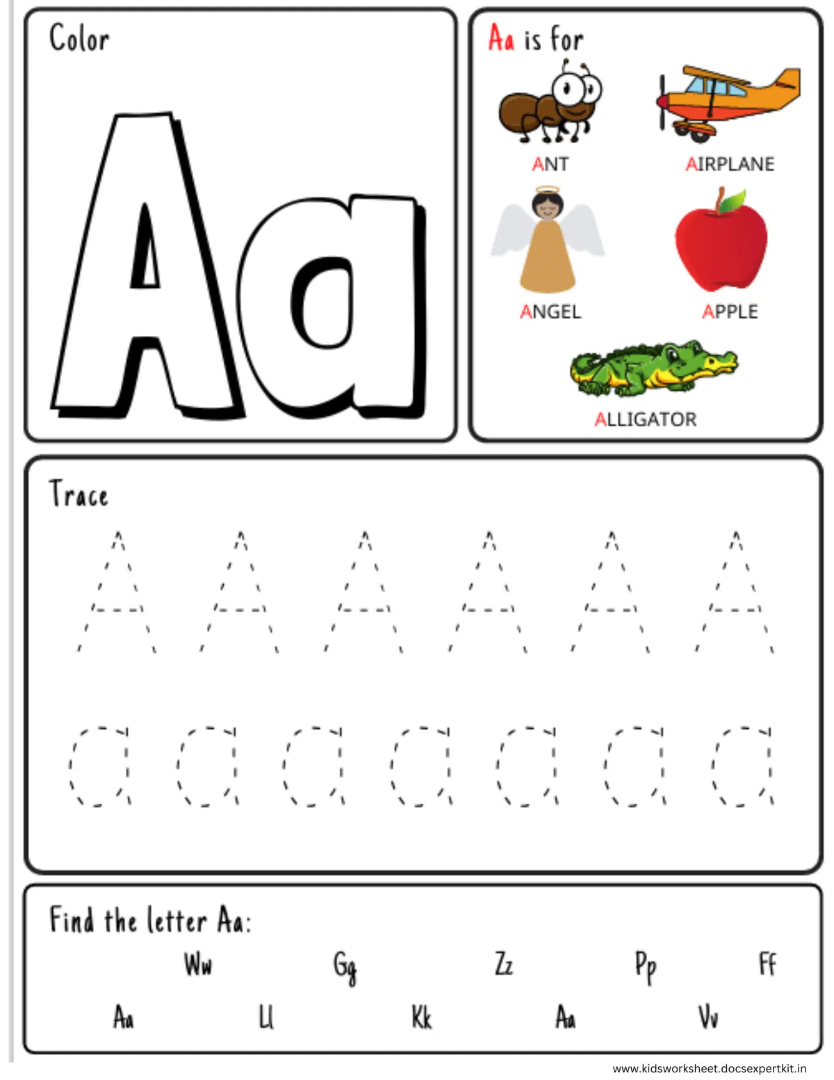 Alphabet Adventure Worksheets